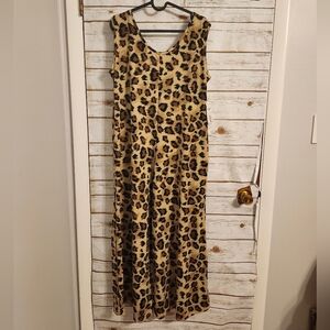 LuLaRoe Animal Print Jumpsuit NATALIE - Brown and Black Size M